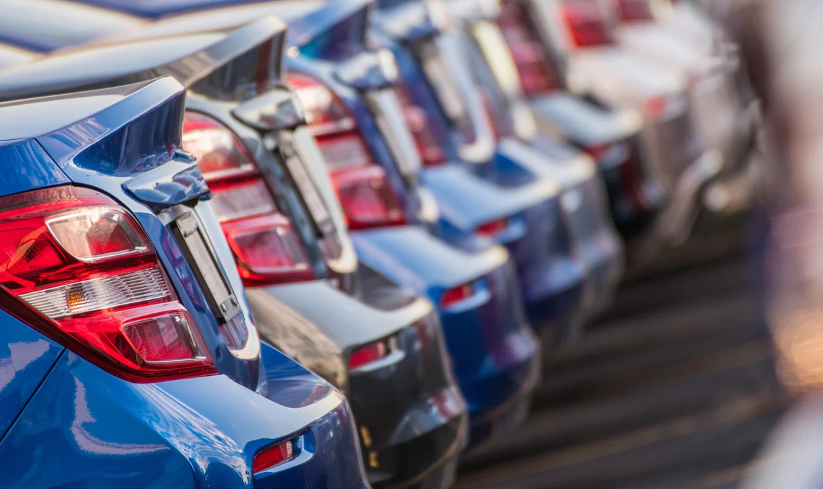 cars lined up