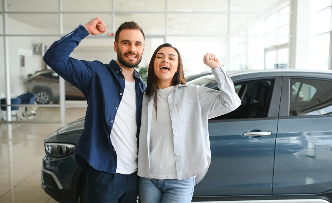 happy car leasing customers